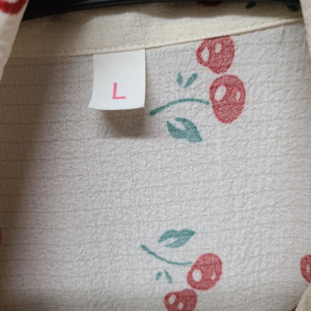 Cherry Print Women's Pajama Set Large NWOT - Picture 7 of 7